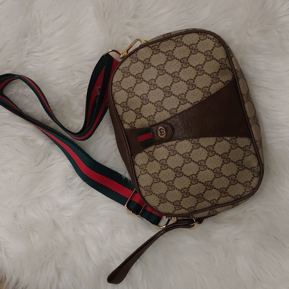 Authentic Vintage Gucci GG Monogram Web Ophidia Clutch Fanny Bum Waist Belt Bag - Picture 4 of 11